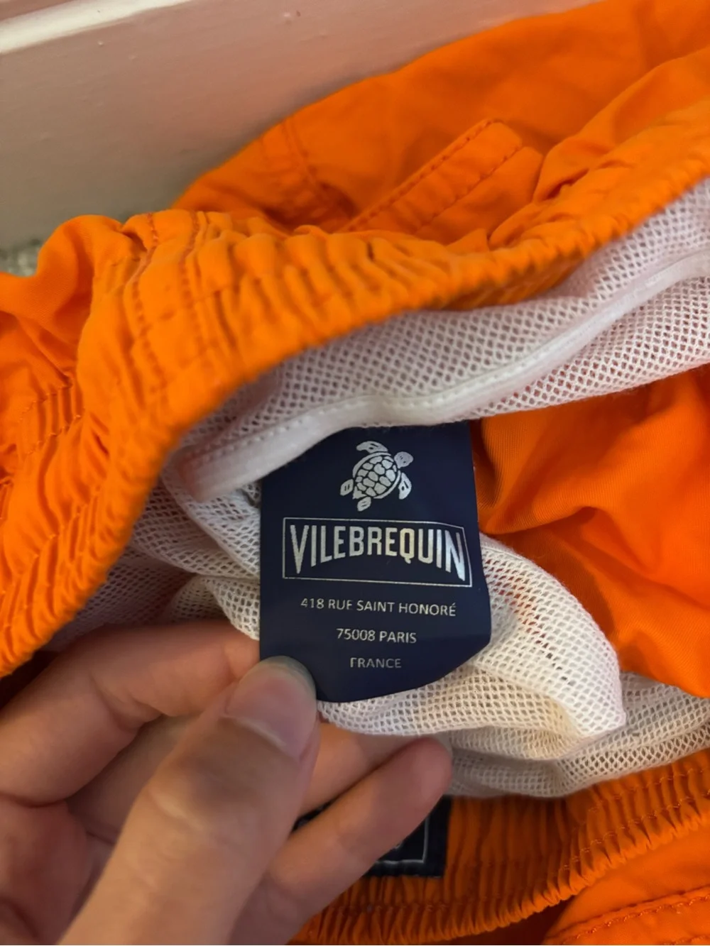 VILEBREQUIN Moorea Water-Reactive Rocket Medusa Swim Trunks Orange Size Medium
